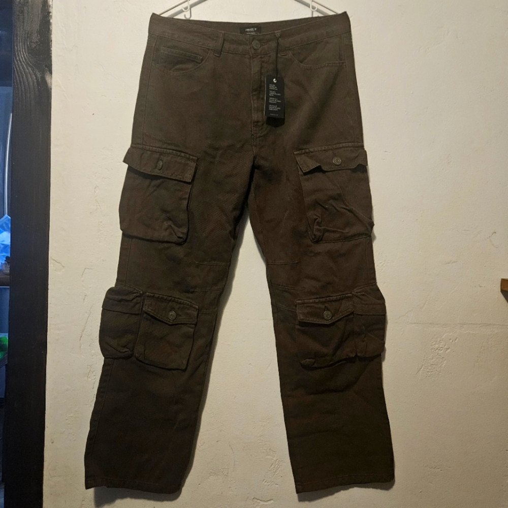 Forever 21 Olive Denim Cargo Pants Men's Size 33